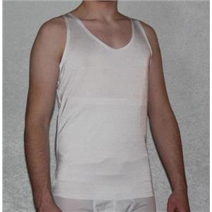 mens 6XL waist control tank top white long # 25332  lot of 3 26351