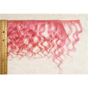 mohair weft  pink wavy weft double row  6-8x100" 25468 FP