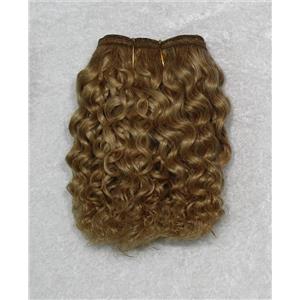 golden ash blonde 16D mohair weft coarse curly weft 7-9x200" 90-100g 26276 FP