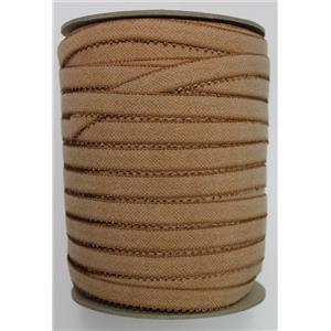 Crownette trims Finishing Plush Elastic dk nude full spool abt 150 ydx5/8" 26196