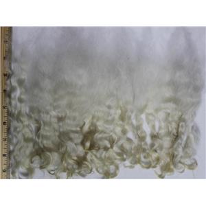 mohair combed to dye, white adult angora goat 7-11' 1 oz 26198