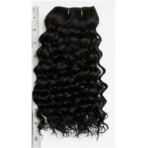 coarse mohair weft  Brown # 2 double row wavy weft 11-12 x84" 90-100g 26252 FP