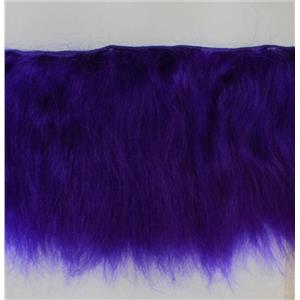 Yak hair weft fine clown wig making weft dyed violet B1% 5g 7-8"x134"  FP 26268