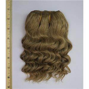 golden ash blonde 16D mohair weft coarse wavy weft 6-8x 100" 45-50g 26271 HP