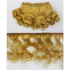 mohair weft coarse/unglazed Gold 27 Curly hair 4-7x200" 25625  FP