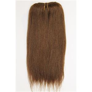Brown 6  straight mohair weft coarse 6-8" x100" 26636 HP