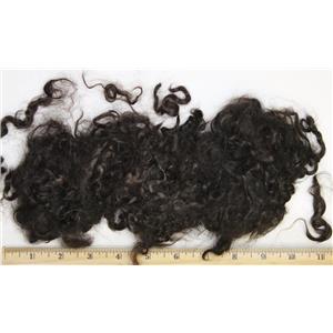 dark 3% coco brown 282  adult mohair 3-4" 1 oz of sorted locks 26424