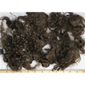 pecan brown light adult mohair 3-6" 1 oz of sorted locks 26215