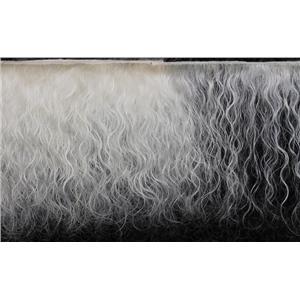 mohair weft  platinum white 5-6"  2 yds  26480