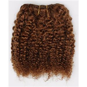 Auburn # 30  bebe curl - tight curl  mohair weft coarse 7- 8" x 50" 26539  QP