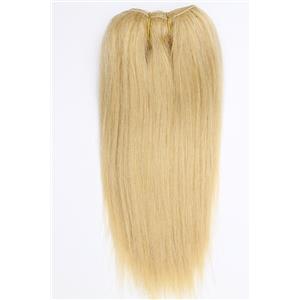 light golden blonde 22  straight mohair weft coarse  7-8" x200"  26608  FP