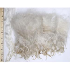 Mohair raw white fine adult straighter 2 oz 6-12" 26658