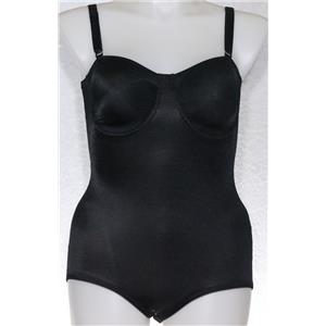 sz 46B style 1390  briefer / underwire bra body suit Black 26686