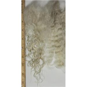 mohair combed to dye, white fine silky adult angora goat 6-11' 1 oz 26756