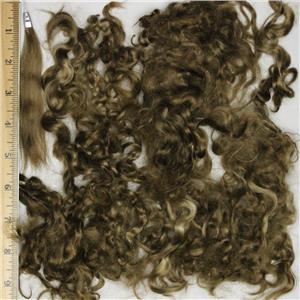 color 7G FS fine curly angora goat mohair doll hair 1 oz 3-5" 26763