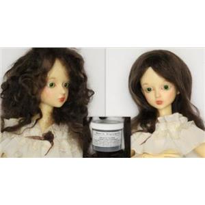 Brown 2A Wig making dye Jar,will Dye 5 lb mohair