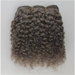 Light mouse gray-brown  bebe curl  - mohair weft coarse 6-8" x200" 25  FP