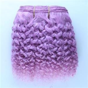 Light Purple bebe curl - tight curl - mohair weft coarse  6-8" x200"  25908  FP