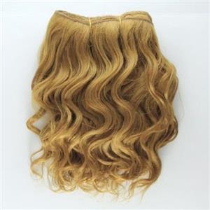 Ginger gold #17 wavy mohair weft coarse  6-8" x200"  25828  FP