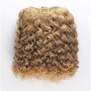 Brown 12 bebe curl - tight curl - mohair weft coarse  6-8" x200"  25807  FP