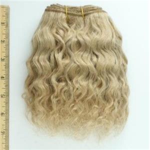 Blonde 18 Curly mohair weft coarse  8" x200"  26792  FP