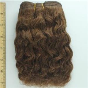 Brown 4  Curly mohair weft coarse  8" x200"  26794  FP