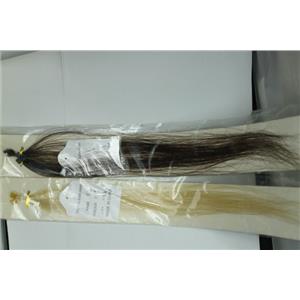 Human hair for rooting- doll hair  18"  0.5g samples color 613 and 2  26836