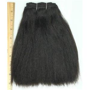 black/brown #1B straight mohair weft coarse  7-9" x232"  26839 FP