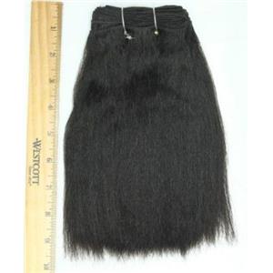 black/brown #1B straight mohair weft coarse  7-9" x216"  26840 FP