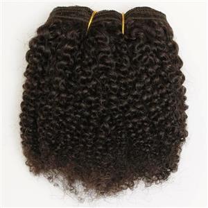 Dark Brown 2   bebe curl - tight curl - mohair weft coarse 7-8" x100" 26475 HP