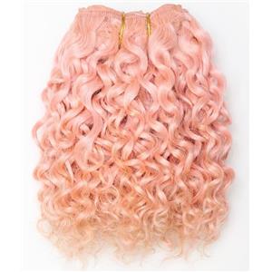 Pink curly mohair weft coarse 7- 8" x 50" QP  26467