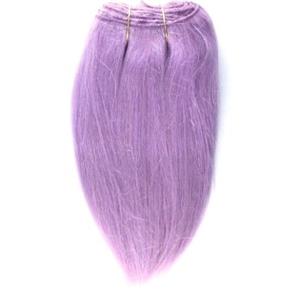 Light Purple straight mohair weft coarse 6-8" x100" 25903 HP
