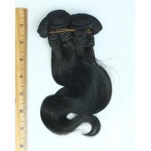 human hair weft Black #1 body wave wig making 10" 26851 FP