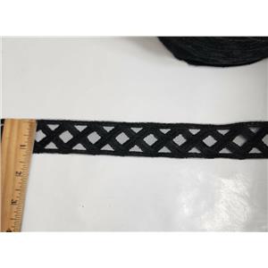 insertion trims Black satin stich,  20 yds x 1 3/8" 26890