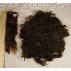 Suri Alpaca 4-8" cria wool dyed deep brown 1 oz 22362