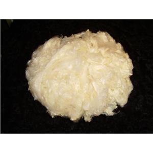 4 oz un dyed soy silk fiber natural  pale golden 22523