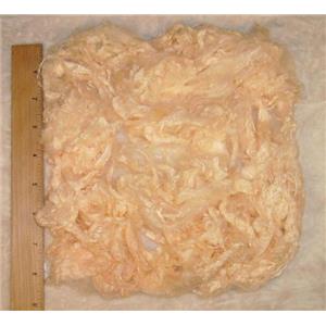 1 oz dyed soy silk fiber pale peach 22781