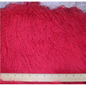 3" dark pink tibetan lambskin no seams 22996