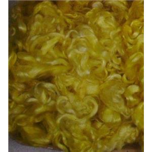 angora goat Mohair bulk dyed sun yellow 0.5% 1 oz 23166