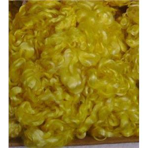 angora goat Mohair bulk dyed sun yellow .25% 1 oz 23166