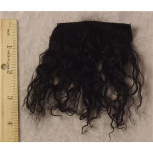 Black wavy tibetan lambskin sample 23240