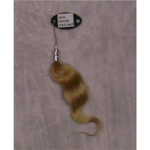 dark blonde  med weft color ring sample mohair  23396