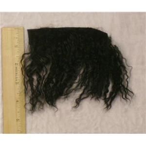 Black curly tibetan lambskin sample 23442