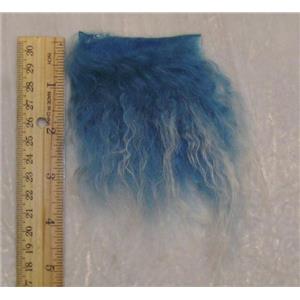 medium blue frosted tibetan lambskin sample 23541