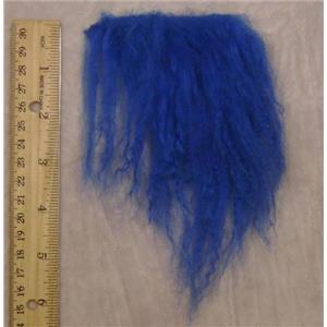 Cobalt blue  tibetan lamskin scrap sample  23811