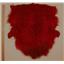 Half pelt Carmine red dark 2 tone Tibetan lamb 24584