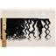 Yak hair weft Black wavy fine yak  double row 6-8" x 100 " 25463 FP