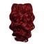 Red wavy mohair weft coarse  6-8" x200"  25896  FP