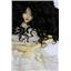 coarse mohair weft  Brown # 2 double row wavy weft 11-12 x84" 90-100g 26252 FP