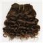 Brown 6 wavy mohair weft coarse  6-8" x200"  26639  FP